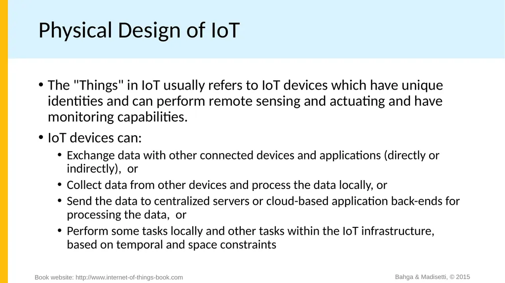 Chapter 1 Introduction to IoT Bahga & Madisetti, © - slide 5 of 22