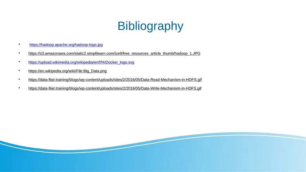 Big Data and Distributed Processing Hadoop - HDFS - slide 24 of 24