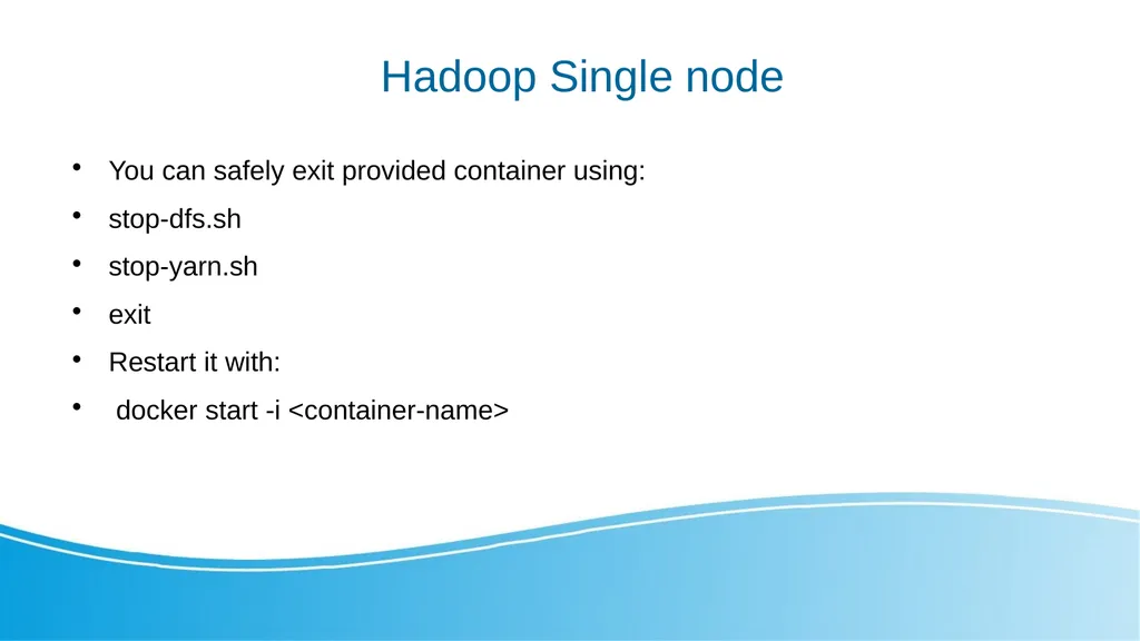 Big Data and Distributed Processing Hadoop - HDFS - slide 23 of 24