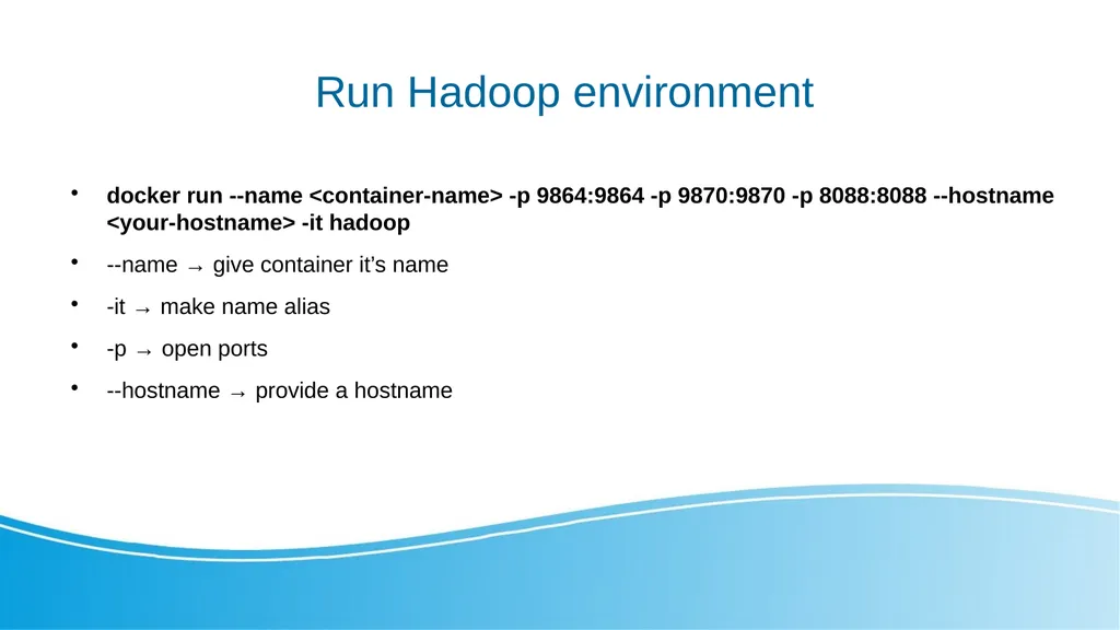 Big Data and Distributed Processing Hadoop - HDFS - slide 19 of 24