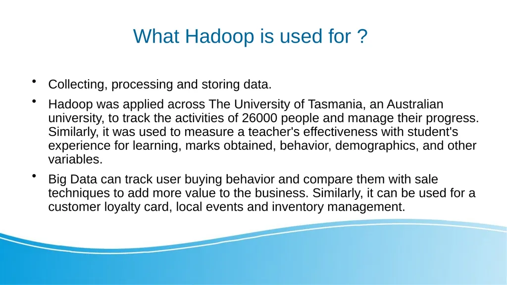 Big Data and Distributed Processing Hadoop - HDFS - slide 5 of 24