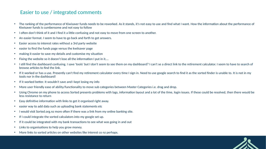 Sorted User Survey February 2022 CONFIDENTIAL - slide 36 of 44