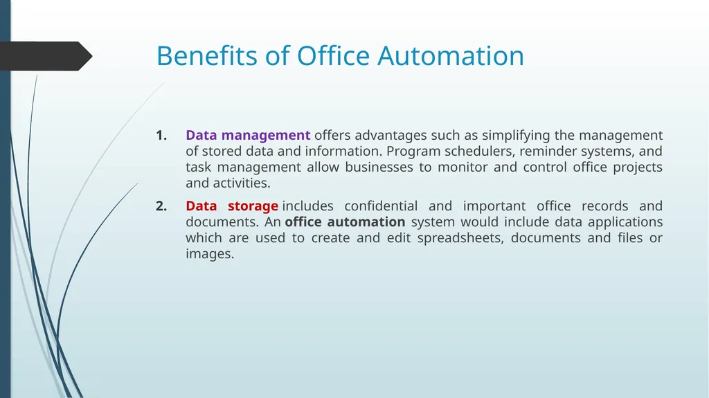 Office Automation Tools Unit-1 Office Automation - slide 5 of 26
