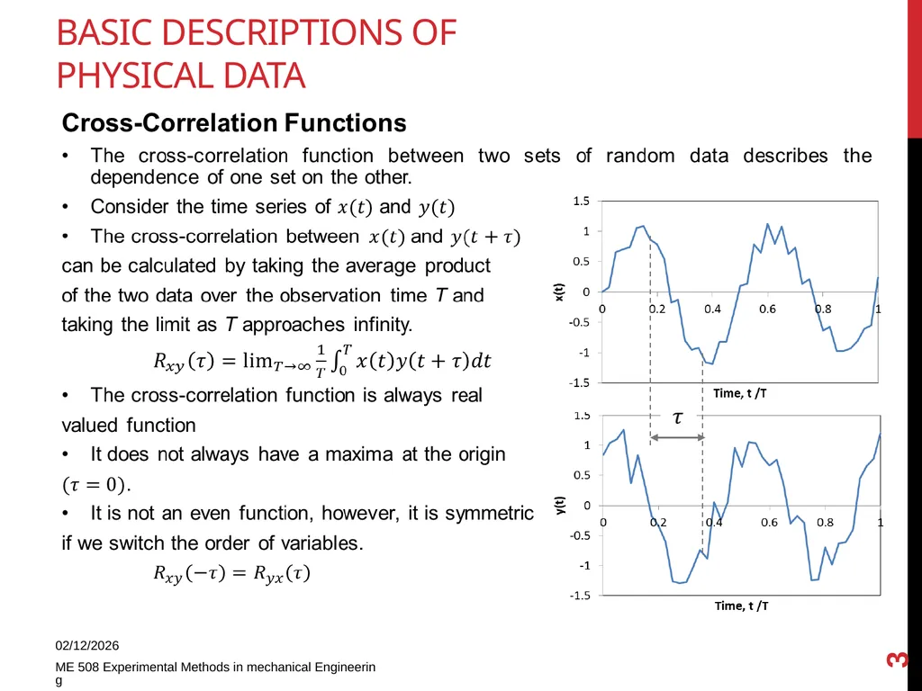 Basic descriptions of physical data 11/18/2013 ME - slide 3 of 7