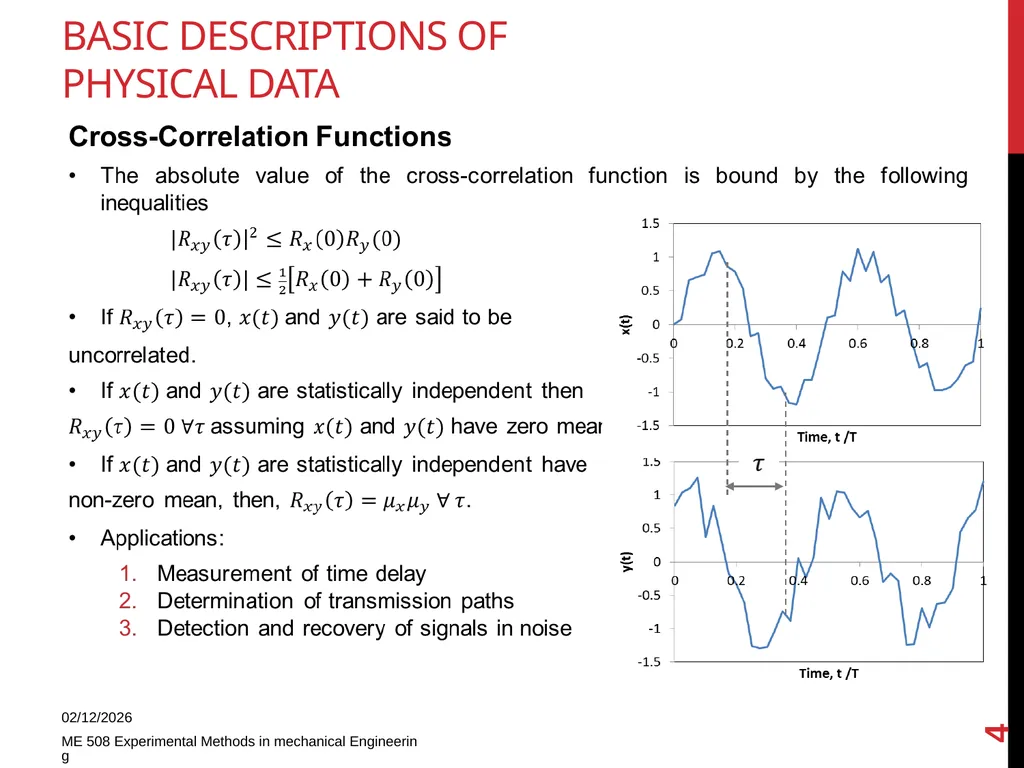 Basic descriptions of physical data 11/18/2013 ME - slide 4 of 7
