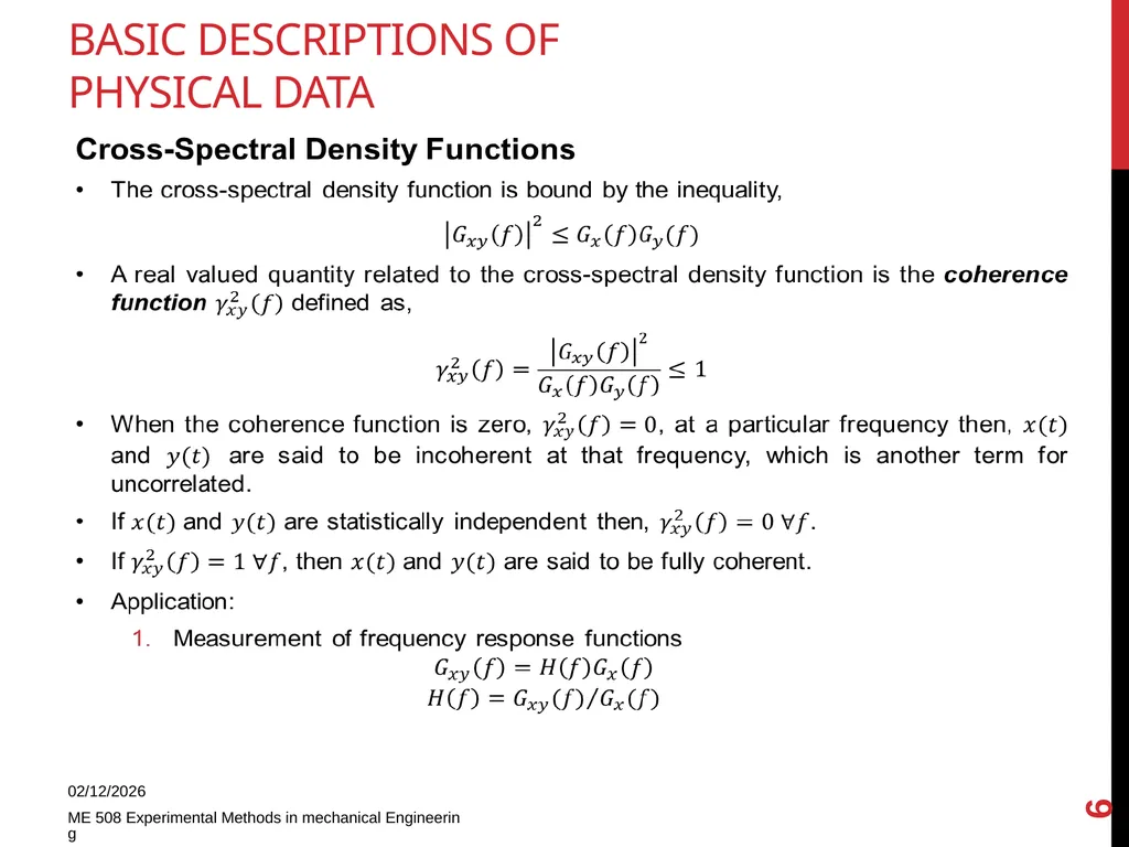 Basic descriptions of physical data 11/18/2013 ME - slide 6 of 7