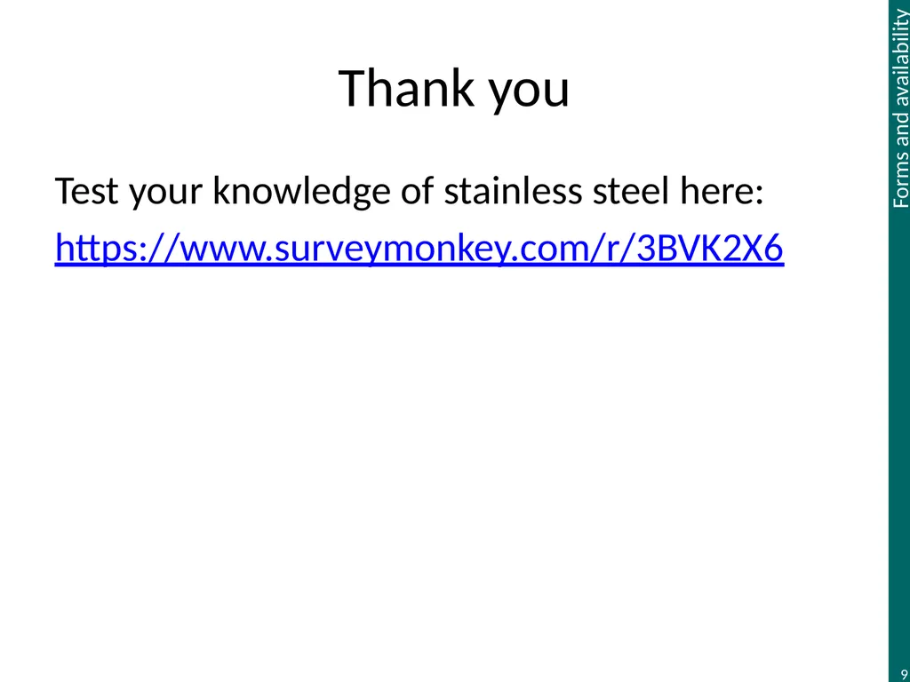 Supporting presentation for lecturers of - slide 9 of 9