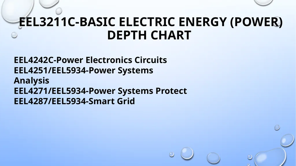 Electrical Engineering Breadth-Depth Chart Catalog - slide 2 of 11