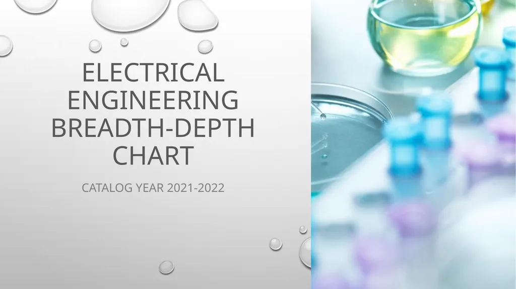 Electrical Engineering Breadth-Depth Chart Catalog