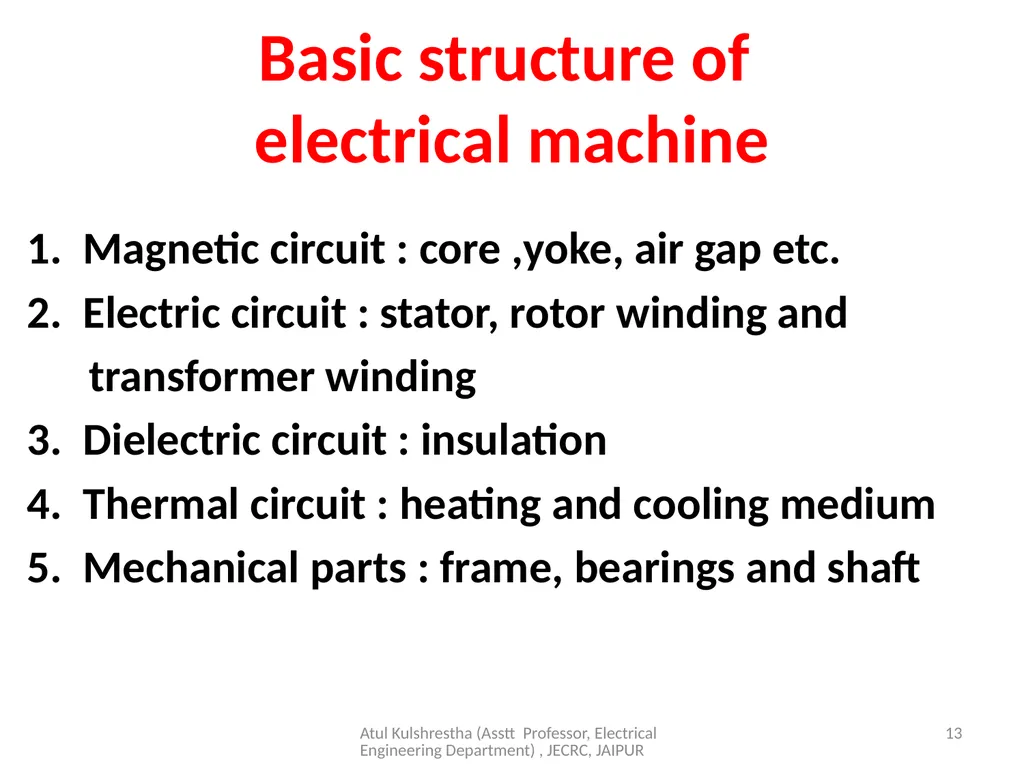 1 Year & Sem – III Year/ V sem Subject - slide 13 of 17