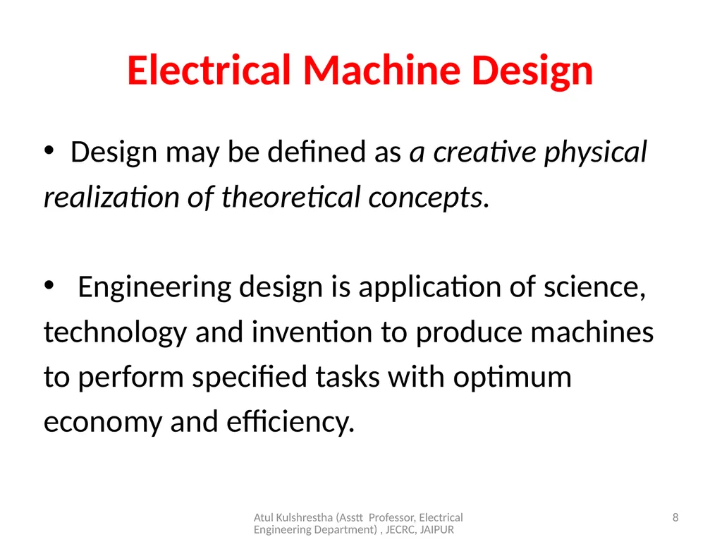 1 Year & Sem – III Year/ V sem Subject - slide 8 of 17