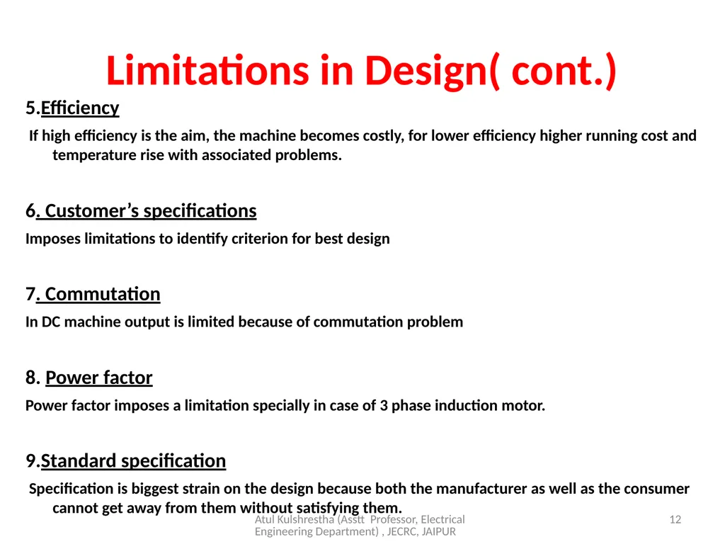 1 Year & Sem – III Year/ V sem Subject - slide 12 of 17