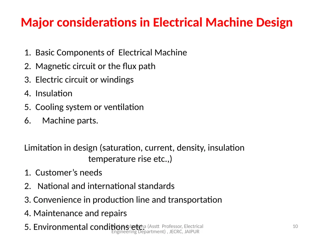 1 Year & Sem – III Year/ V sem Subject - slide 10 of 17