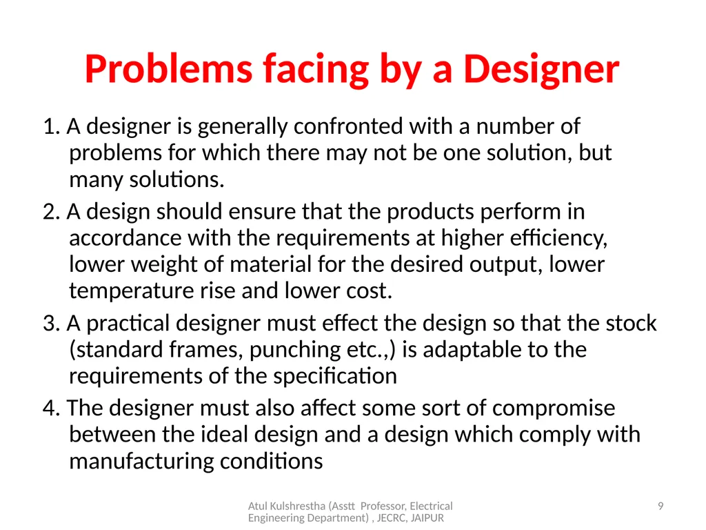 1 Year & Sem – III Year/ V sem Subject - slide 9 of 17