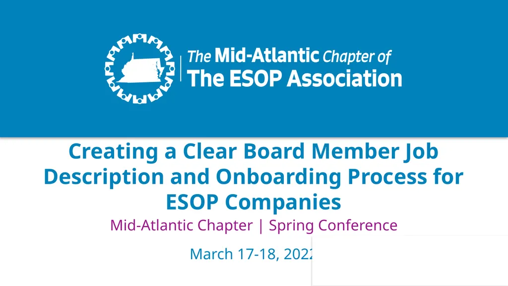 Creating a Clear Board Member Job Description and - slide 1 of 18