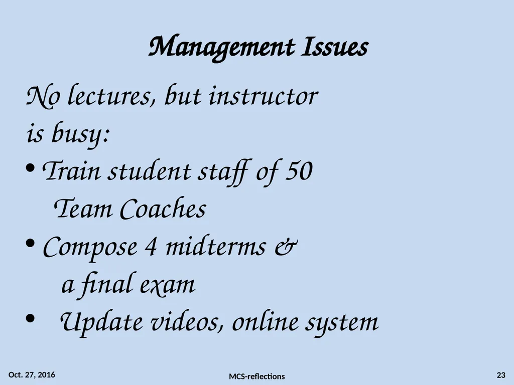 Reflections on Team-based Teaching of Discrete - slide 22 of 27