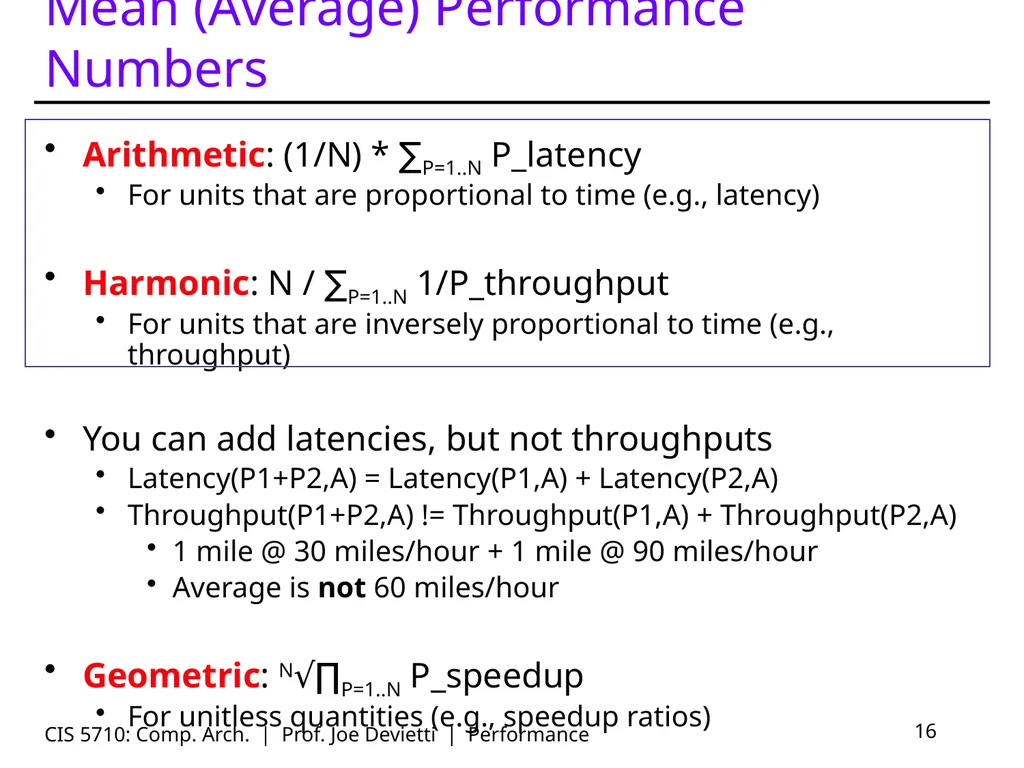 CIS 5710: Comp. Arch. | Prof. Joe Devietti | - slide 16 of 42