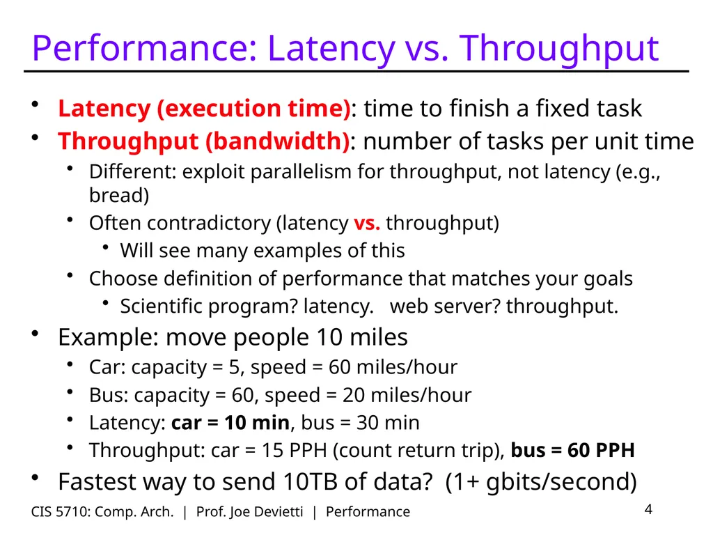 CIS 5710: Comp. Arch. | Prof. Joe Devietti | - slide 4 of 42
