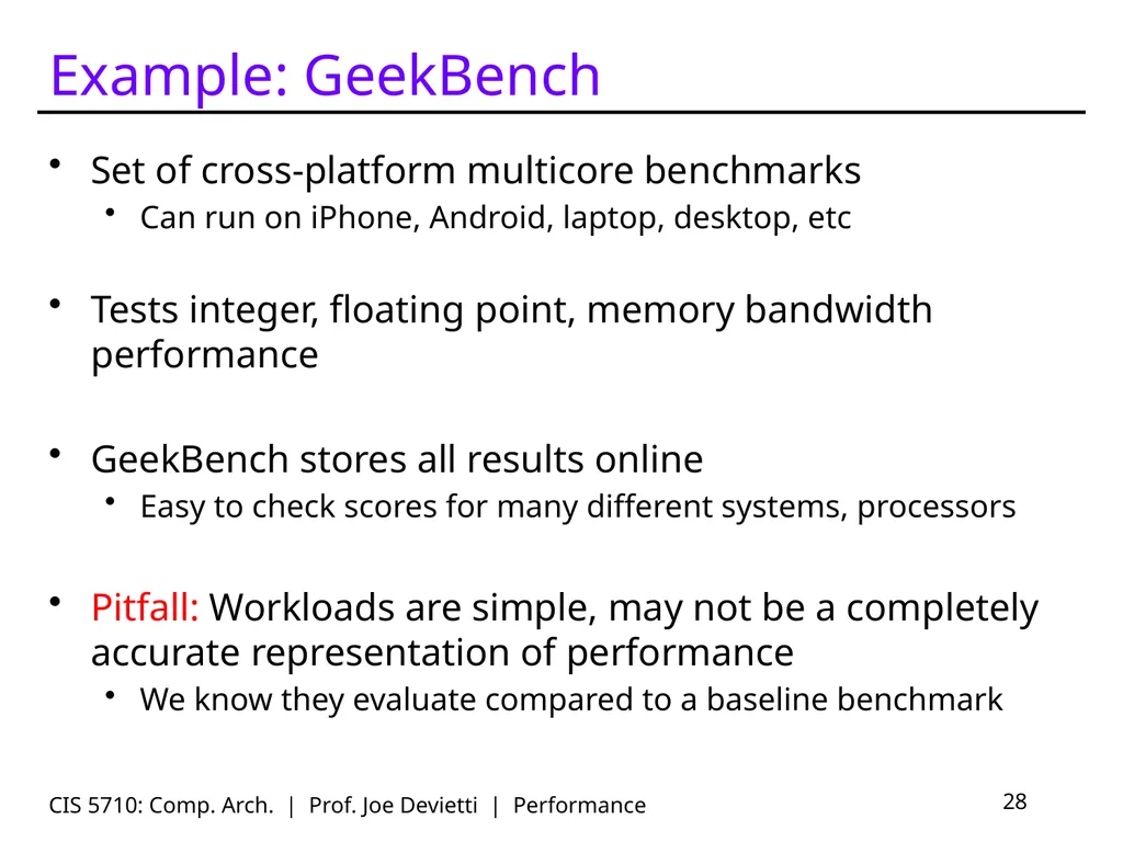 CIS 5710: Comp. Arch. | Prof. Joe Devietti | - slide 28 of 42