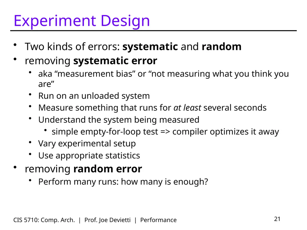 CIS 5710: Comp. Arch. | Prof. Joe Devietti | - slide 21 of 42