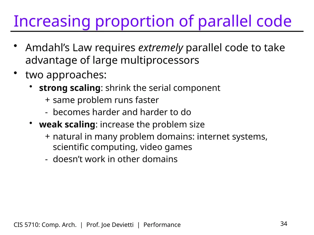 CIS 5710: Comp. Arch. | Prof. Joe Devietti | - slide 34 of 42