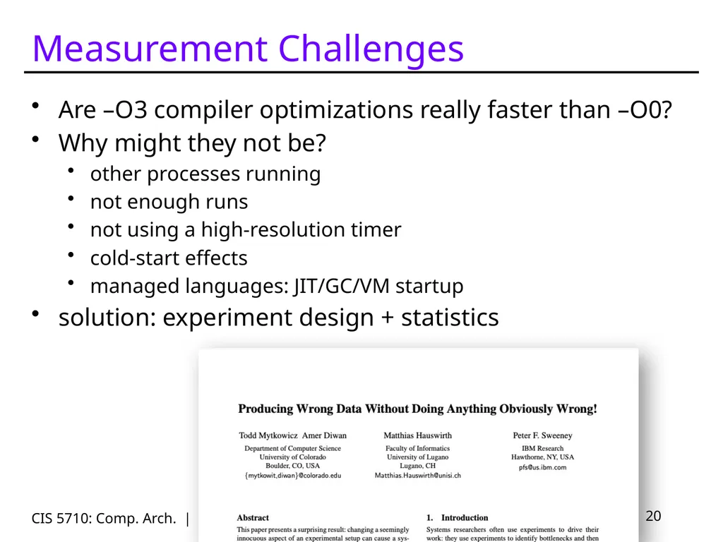 CIS 5710: Comp. Arch. | Prof. Joe Devietti | - slide 20 of 42