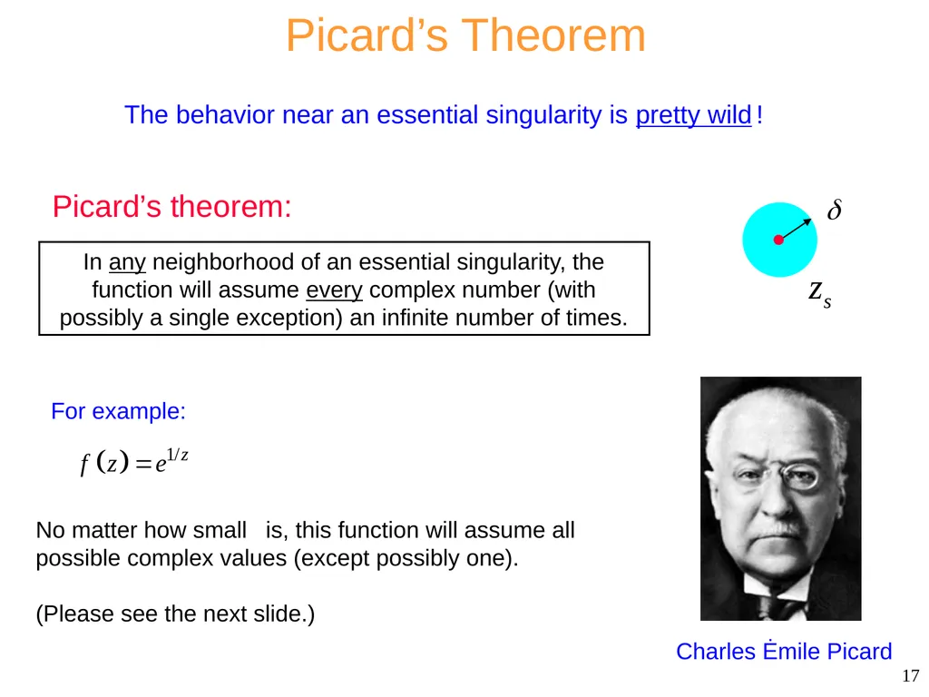Singularities ECE 6382 Notes are from D. R. - slide 17 of 23