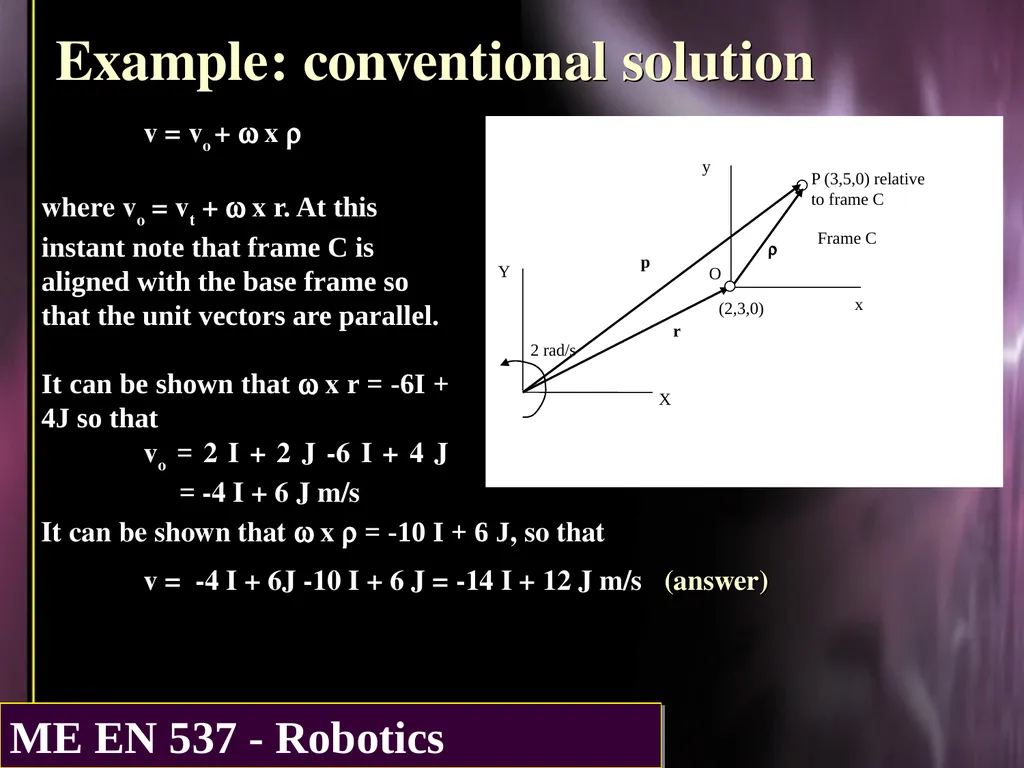 DIFFERENTIAL KINEMATICS Purpose: The purpose of - slide 13 of 37