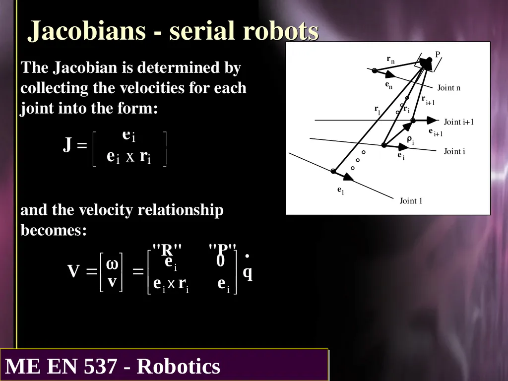 DIFFERENTIAL KINEMATICS Purpose: The purpose of - slide 20 of 37