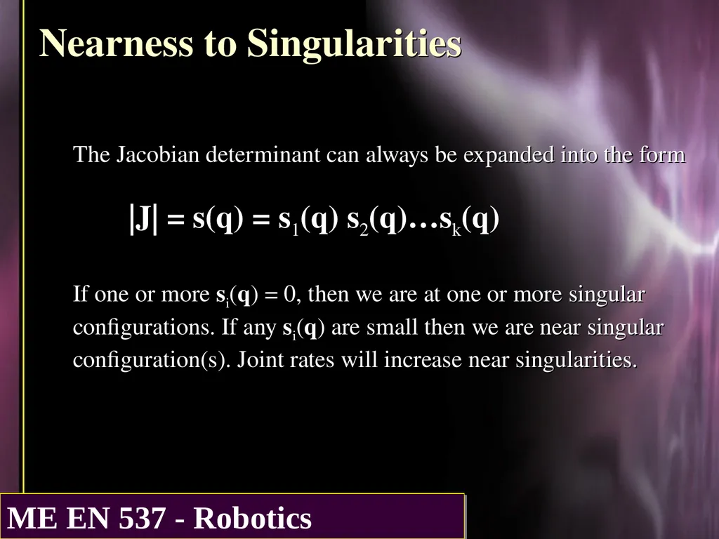 DIFFERENTIAL KINEMATICS Purpose: The purpose of - slide 24 of 37