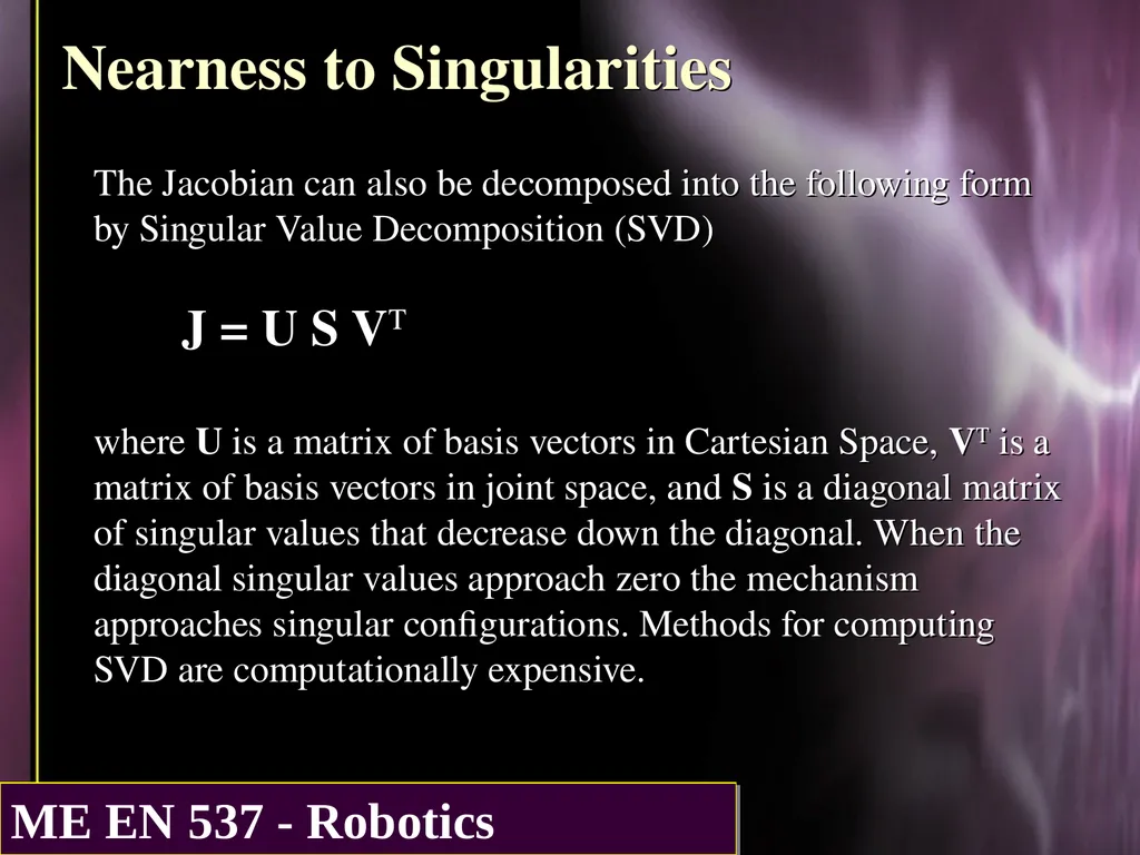 DIFFERENTIAL KINEMATICS Purpose: The purpose of - slide 25 of 37