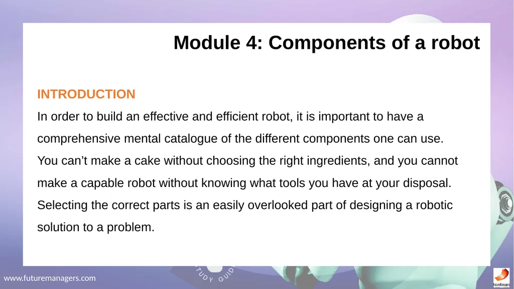 Introduction to Robotics NCV3 - slide 12 of 24