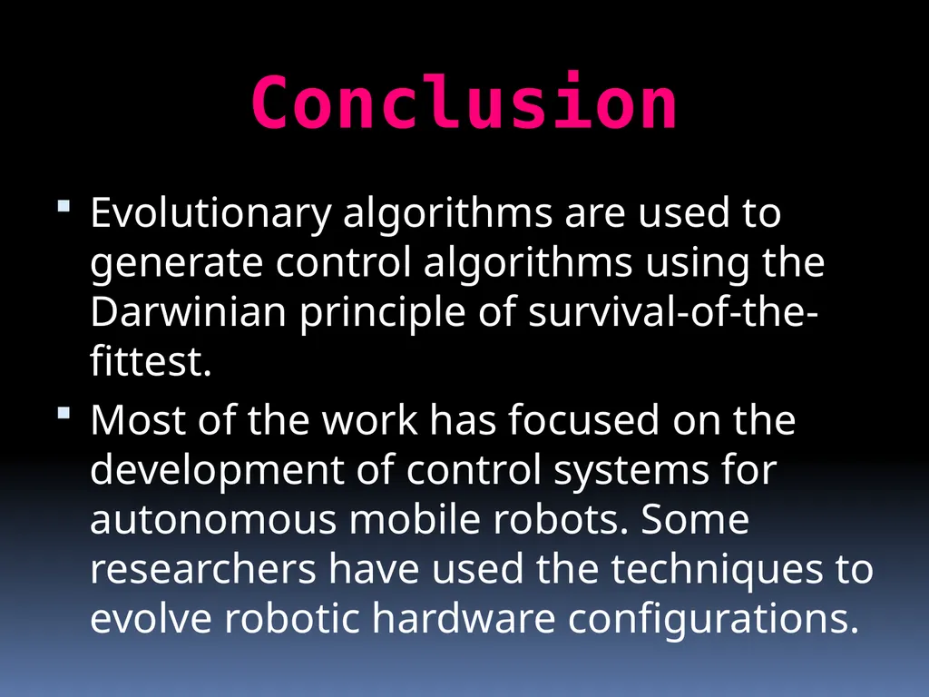 Evolutionary Robotics Guided by : Prof . Pushpak - slide 30 of 34