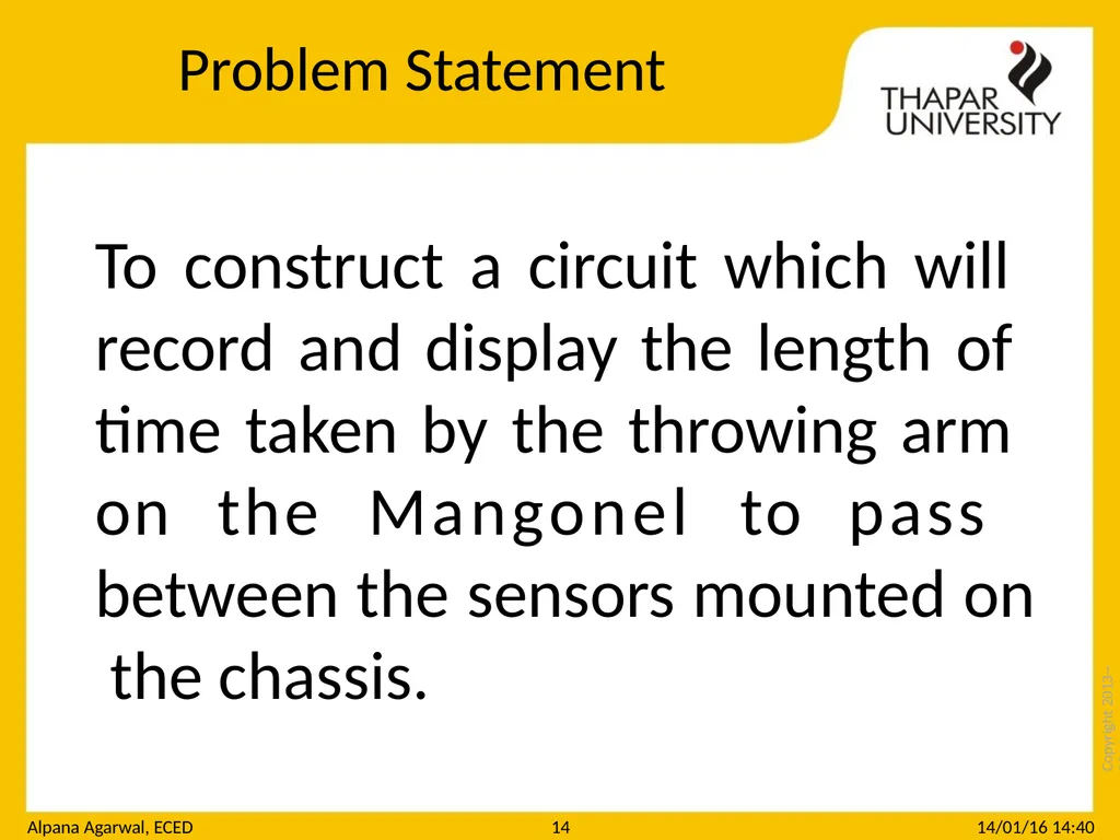 Copyright 2013-­‐2014 UTA010 : Engineering Design - slide 14 of 15