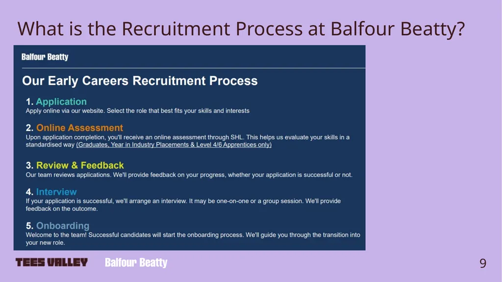 Careers in Engineering Spotlight on Balfour Beatty - slide 9 of 11