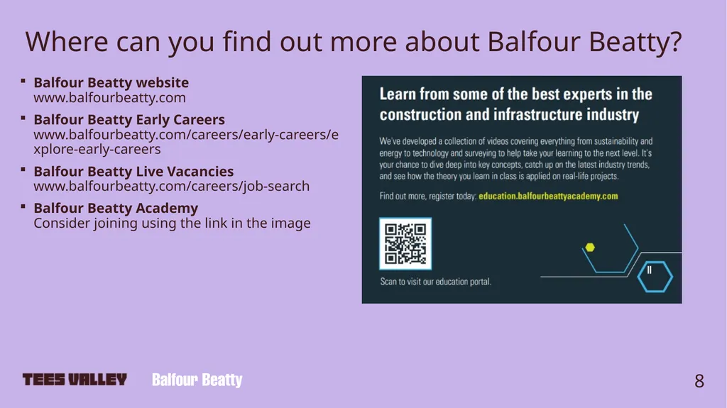 Careers in Engineering Spotlight on Balfour Beatty - slide 8 of 11