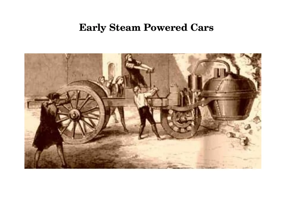 Historical Development of Cars Car is a wheeled - slide 2 of 10