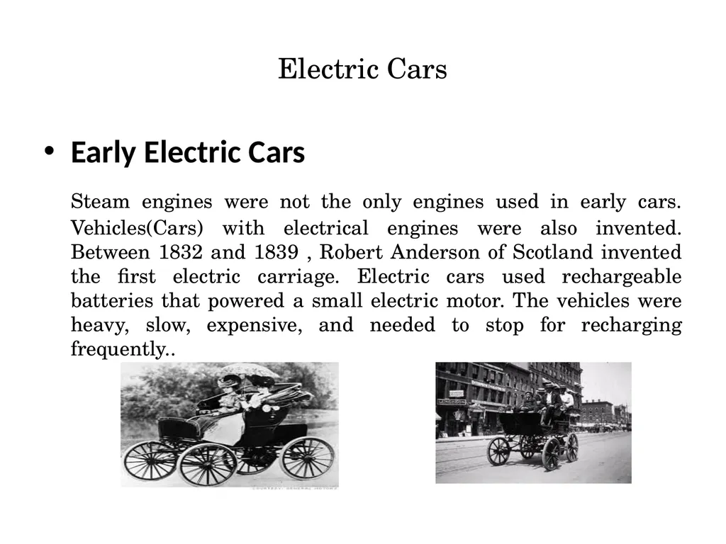 Historical Development of Cars Car is a wheeled - slide 5 of 10