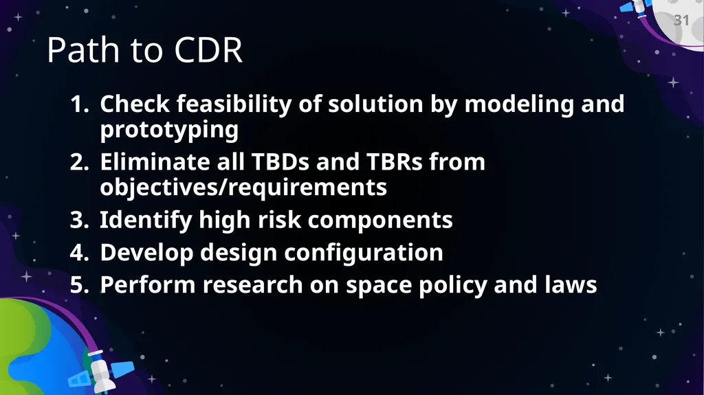 Preliminary Design Review Bi-Functional On-Orbit - slide 31 of 40