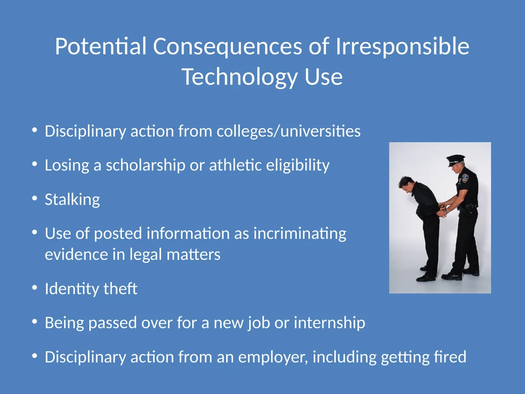 Using Technology Responsibly Best Practices for - slide 9 of 25