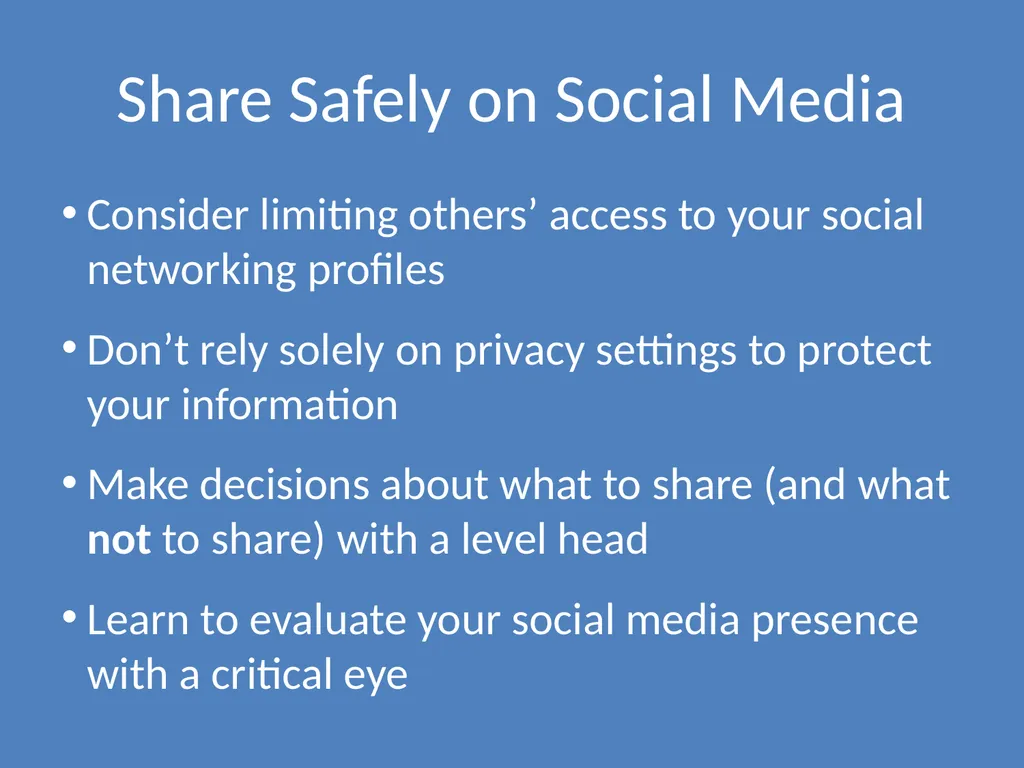 Using Technology Responsibly Best Practices for - slide 20 of 25
