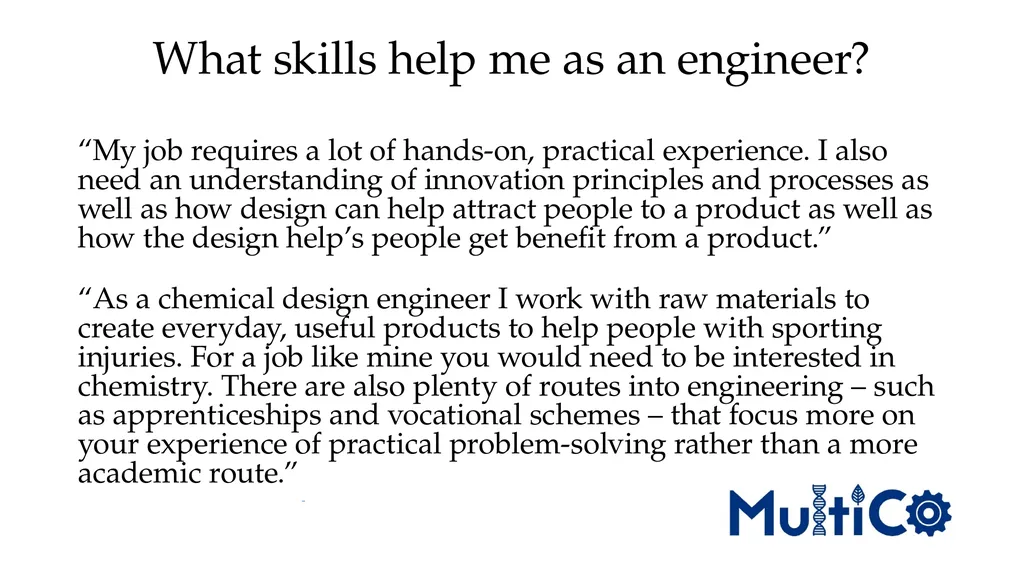 Meet Nadina, she’s a chemical design engineer Meet - slide 3 of 5