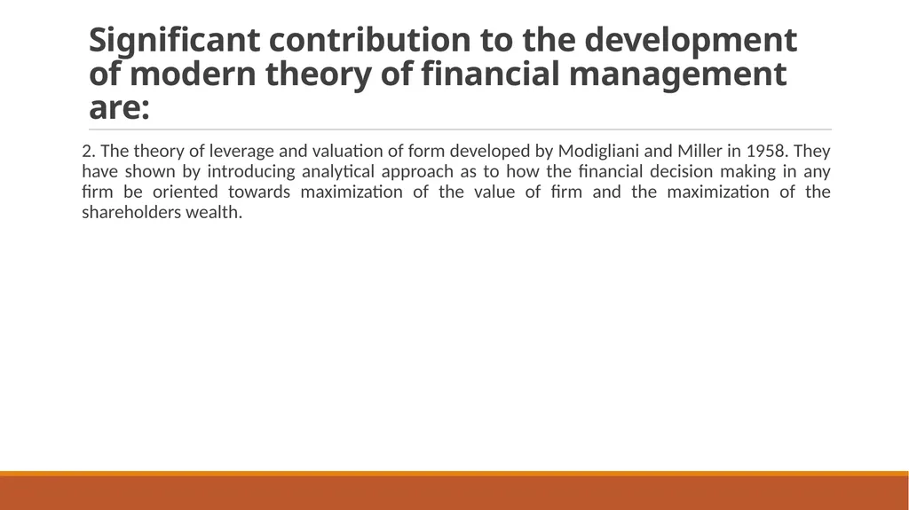 Modern approach of finance function Modern - slide 4 of 7