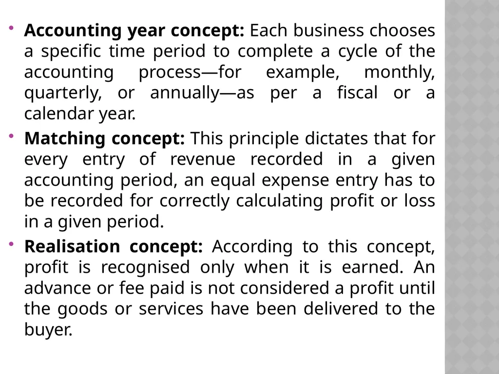 Basic concept of accounting Introduction - slide 6 of 17