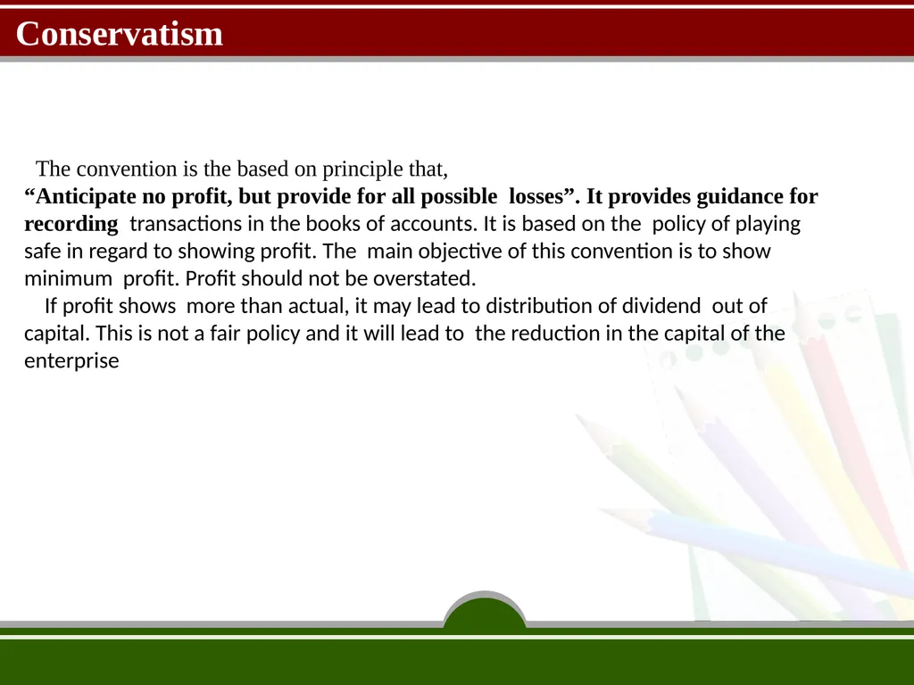 Accounting concept and convention by Prof. sachin - slide 29 of 34