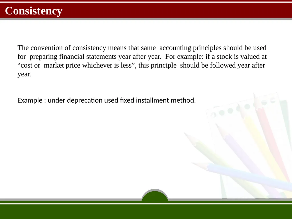 Accounting concept and convention by Prof. sachin - slide 30 of 34