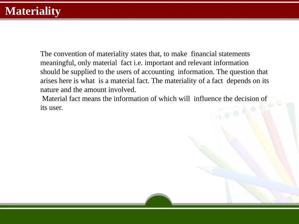 Accounting concept and convention by Prof. sachin - slide 31 of 34