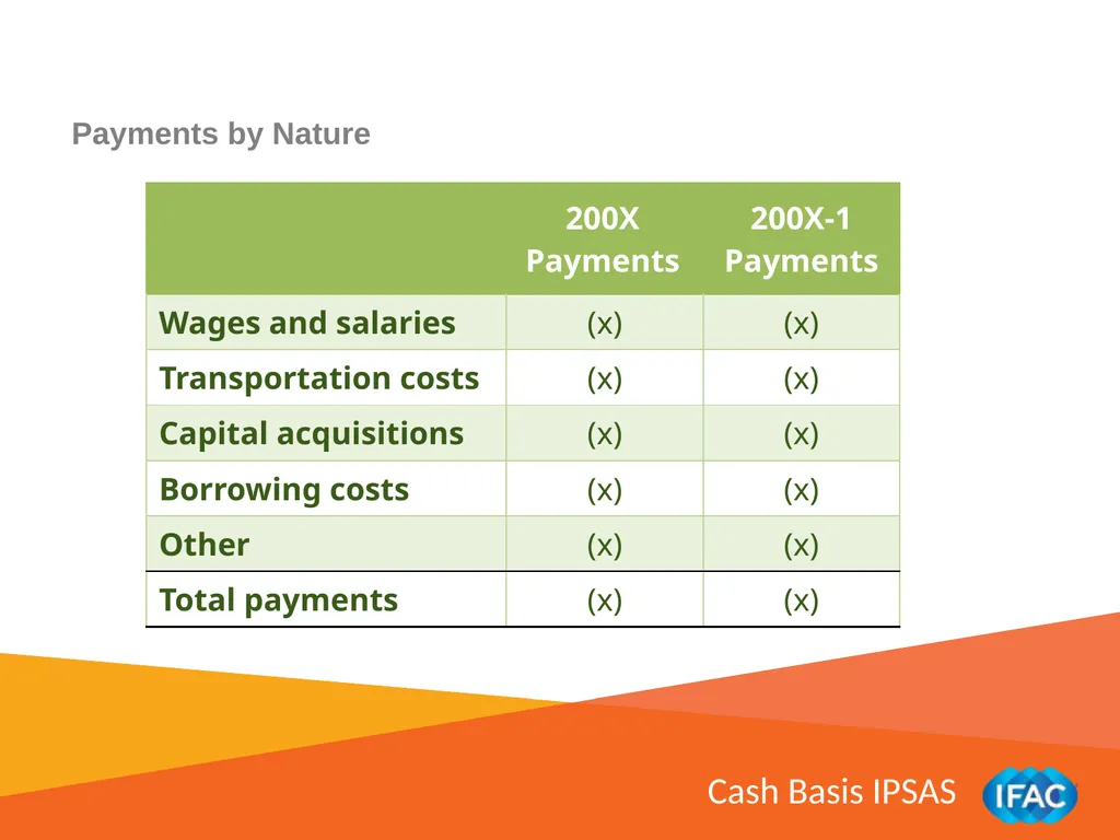 IMPLEMENTING IPSAS Other Pronouncements: Financial - slide 9 of 18