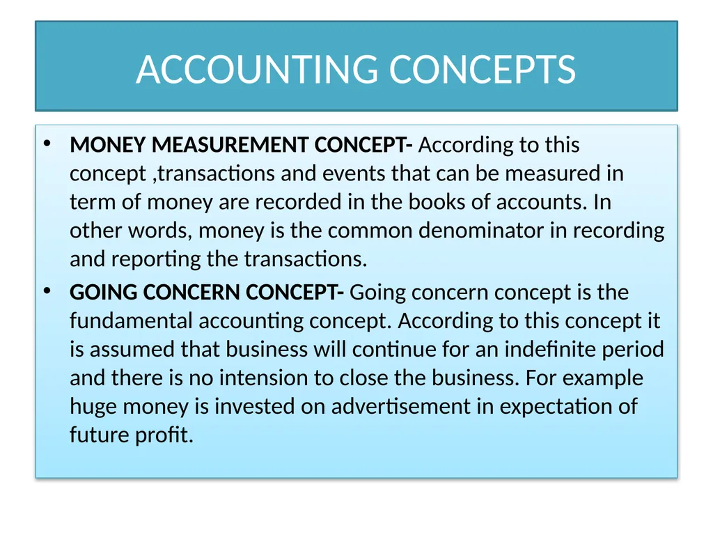 ACCOUNTING PRINCIPLES “Principles of accounting - slide 3 of 13