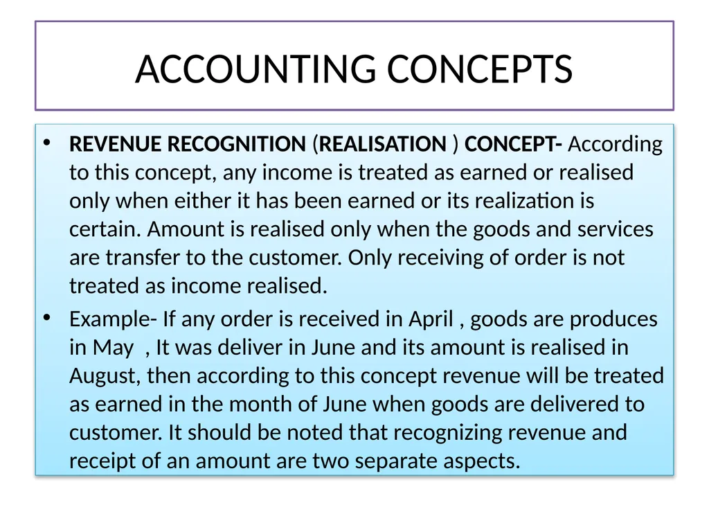 ACCOUNTING PRINCIPLES “Principles of accounting - slide 7 of 13